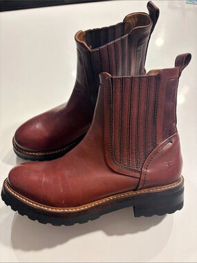 Frye Carson Chelsea Boot Brown Ankle Boots